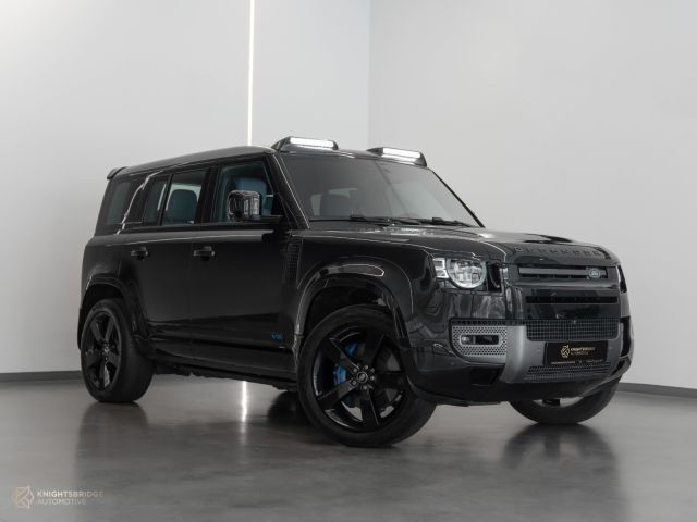 Used - Perfect Condition 2022 Land Rover Defender 110 Black exterior with Blue and Black interior at Knightsbridge Automotive