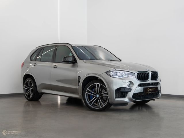 Used 2018 BMW X5M Silver exterior with Red and Black interior at Knightsbridge Automotive