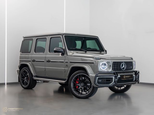 Used - Perfect Condition 2022 Mercedes-Benz G63 AMG Nardo Grey exterior with Blue and Black interior at Knightsbridge Automotive