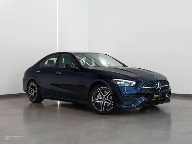 Used 2023 Mercedes-Benz C Class 200 Blue exterior with Brown and Black interior at Knightsbridge Automotive