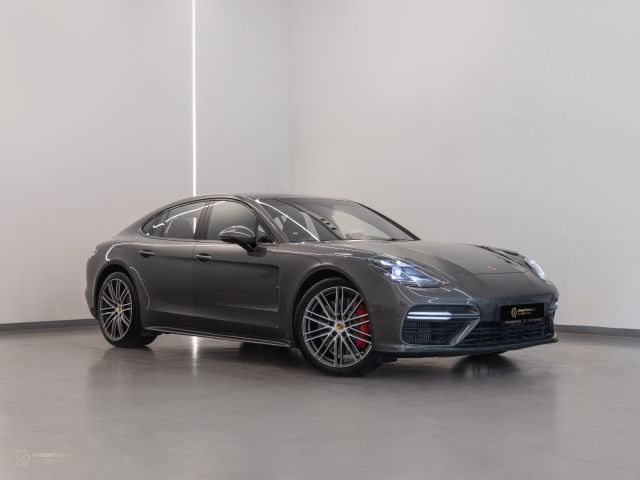 Used - Perfect Condition 2017 Porsche Panamera Grey exterior with Red and Black interior at Knightsbridge Automotive