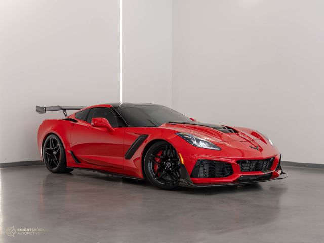 Used - Perfect Condition 2020 Chevrolet Corvette ZR1 Red exterior with Red and Black interior at Knightsbridge Automotive