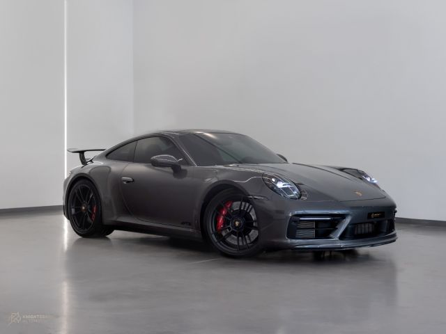 Used - Perfect Condition 2022 Porsche 911 Carrera GTS Grey exterior with Red and Black interior at Knightsbridge Automotive