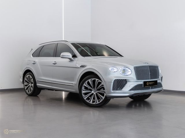 Used - Perfect Condition 2021 Bentley Bentayga Silver exterior with Beige and Brown interior at Knightsbridge Automotive