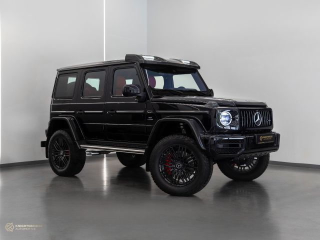New 2023 Mercedes-Benz G63 AMG 4x4² Black exterior with Red and Black interior at Knightsbridge Automotive