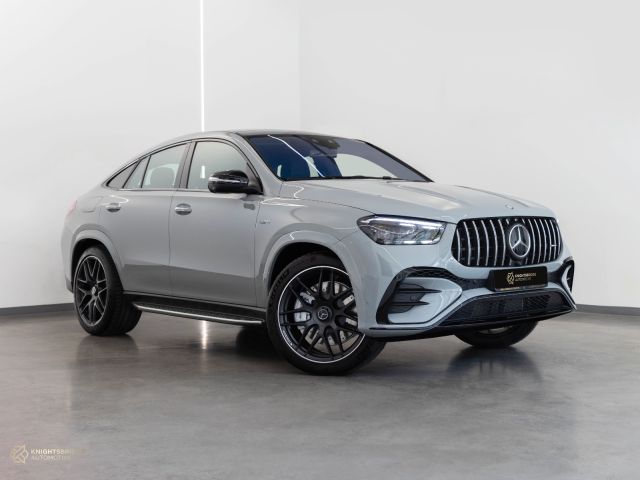 New 2023 Mercedes-Benz GLE 53 AMG Nardo Grey exterior with Red and Black interior at Knightsbridge Automotive