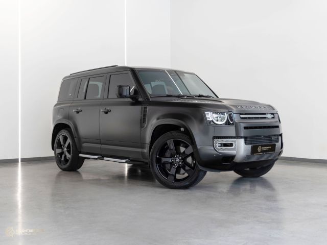 Used - Perfect Condition 2023 Land Rover Defender 110 X Dynamic Matte Grey exterior with Beige and Black interior at Knightsbridge Automotive