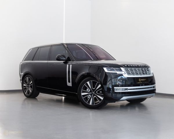 Used - Perfect Condition 2023 Range Rover Vogue HSE Black exterior with Cream and Black interior at Knightsbridge Automotive