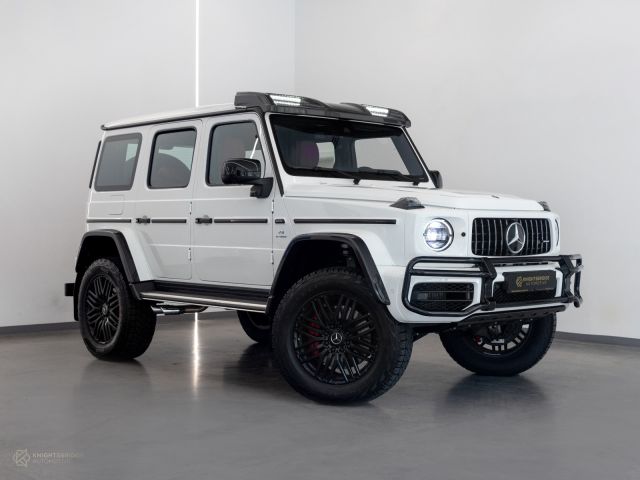 Used - Perfect Condition 2023 Mercedes-Benz G63 AMG 4x4² White exterior with Red and Black interior at Knightsbridge Automotive