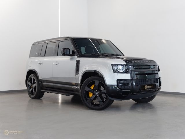 Used - Perfect Condition 2021 Land Rover Defender 110 X Silver exterior with Brown and Black interior at Knightsbridge Automotive
