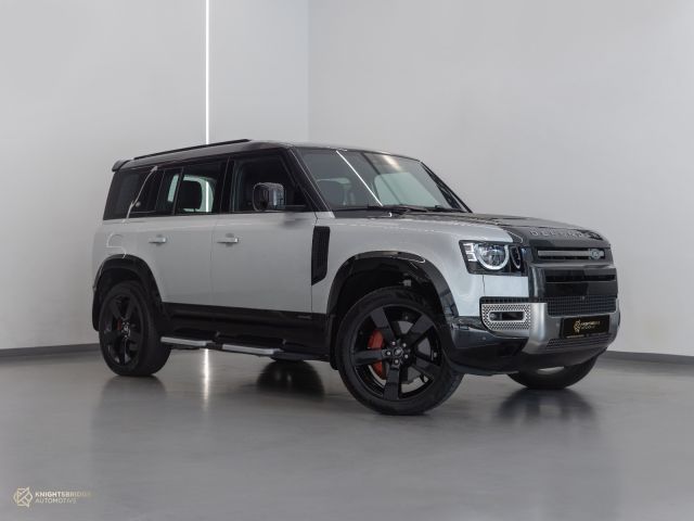 Used - Perfect Condition 2023 Land Rover Defender 110 X Silver exterior with Brown and Black interior at Knightsbridge Automotive