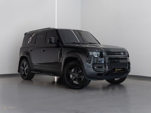 Used - Perfect Condition 2022 Land Rover Defender 110 HSE Black exterior with Beige and Black interior at Knightsbridge Automotive