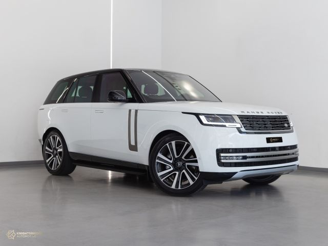 Used - Perfect Condition 2023 Range Rover Vogue HSE White exterior with Maroon interior at Knightsbridge Automotive