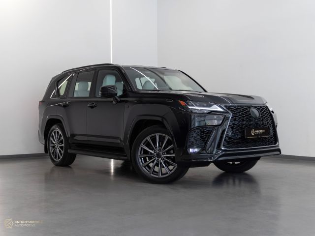 Used - Perfect Condition 2022 Lexus LX 600 F Sport Black exterior with Red and Black interior at Knightsbridge Automotive