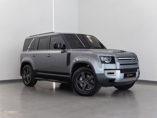 Used - Perfect Condition 2023 Land Rover Defender 110 HSE Grey exterior with Brown and Black interior at Knightsbridge Automotive