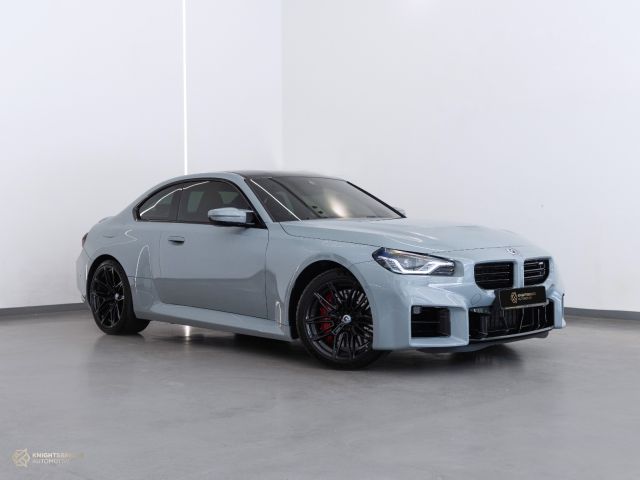 Used - Perfect Condition 2023 BMW M2 Nardo Grey exterior with Brown and Black interior at Knightsbridge Automotive