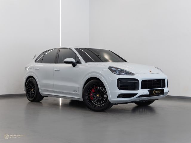 Used - Perfect Condition 2022 Porsche Cayenne GTS White exterior with Red and Black interior at Knightsbridge Automotive