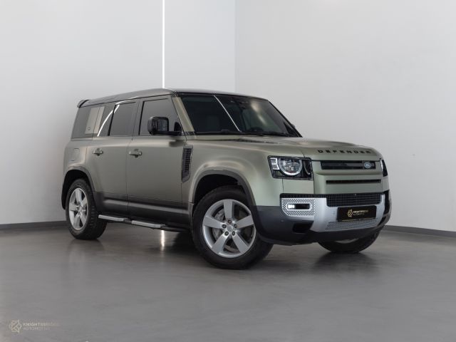 Used - Perfect Condition 2020 Land Rover Defender 110 HSE Green exterior with Beige interior at Knightsbridge Automotive