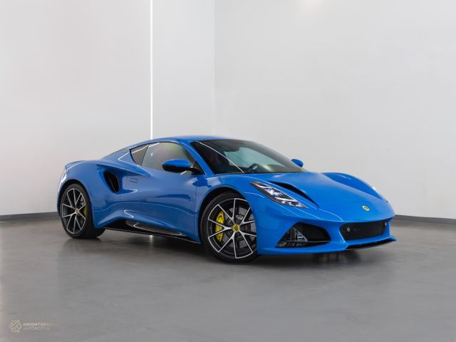 Used - Perfect Condition 2023 Lotus Emira 1st Edition Blue exterior with Red and Black interior at Knightsbridge Automotive