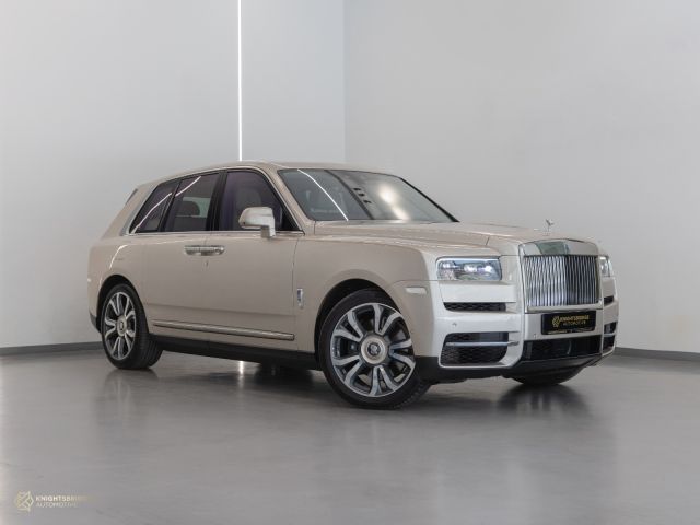 Used - Perfect Condition 2021 Rolls-Royce Cullinan Gold exterior with Beige and Brown interior at Knightsbridge Automotive