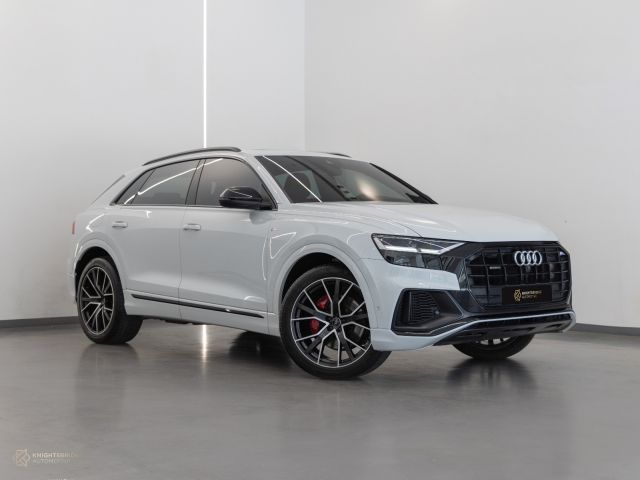 Used - Perfect Condition 2019 Audi Q8 TFSI Quattro White exterior with Brown and Black interior at Knightsbridge Automotive