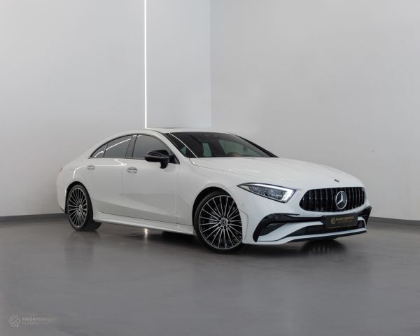 Used - Perfect Condition 2023 Mercedes-Benz CLS 350 White exterior with Red and Black interior at Knightsbridge Automotive