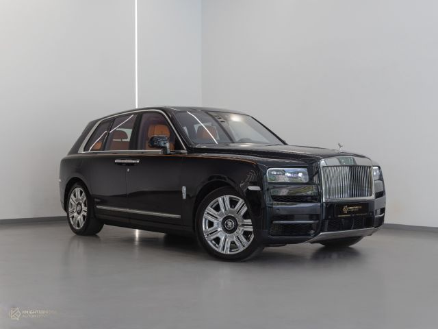 Used - Perfect Condition 2020 Rolls-Royce Cullinan Black exterior with Orange and Black interior at Knightsbridge Automotive