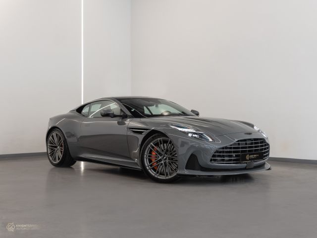 New 2024 Aston Martin DB12 Nardo Grey exterior with Black interior at Knightsbridge Automotive