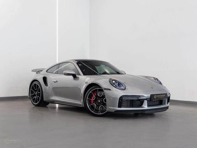 Used - Perfect Condition 2024 Porsche 911 Turbo Silver exterior with Red and Black interior at Knightsbridge Automotive