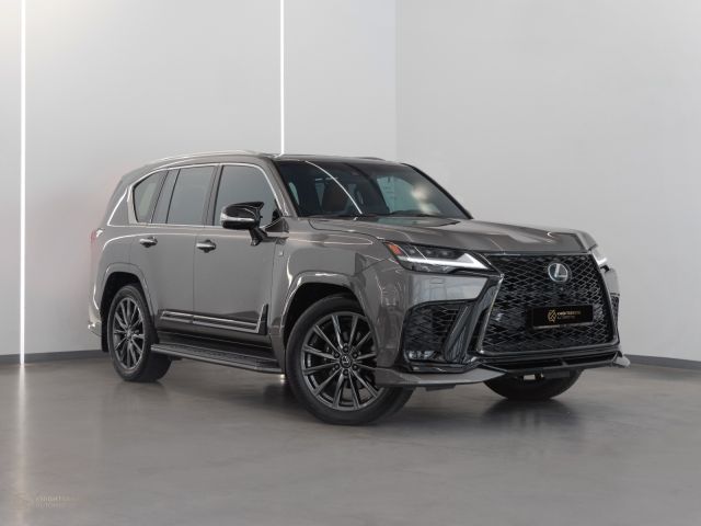 Used - Perfect Condition 2024 Lexus LX 600 F Sport Grey exterior with Red and Black interior at Knightsbridge Automotive