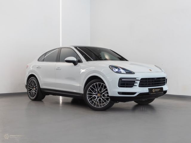 Used - Perfect Condition 2023 Porsche Cayenne Coupe White exterior with Brown interior at Knightsbridge Automotive