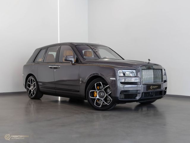 Used - Perfect Condition 2023 Rolls-Royce Cullinan Black Badge Grey exterior with Yellow and Black interior at Knightsbridge Automotive