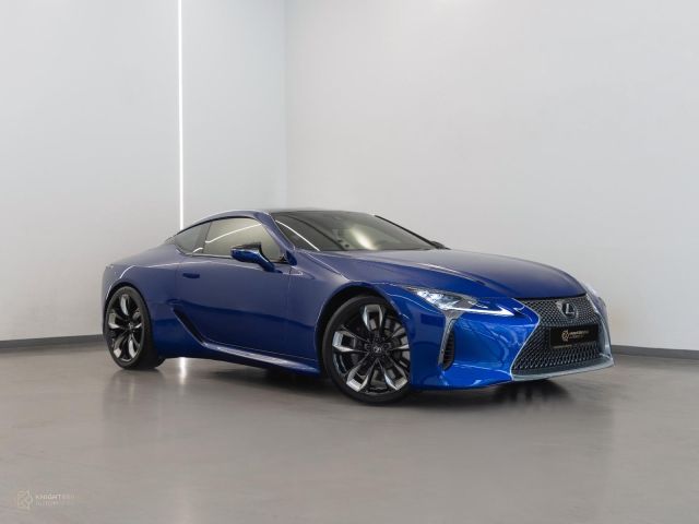 Used - Perfect Condition 2024 Lexus LC 500 Blue exterior with Brown and Black interior at Knightsbridge Automotive