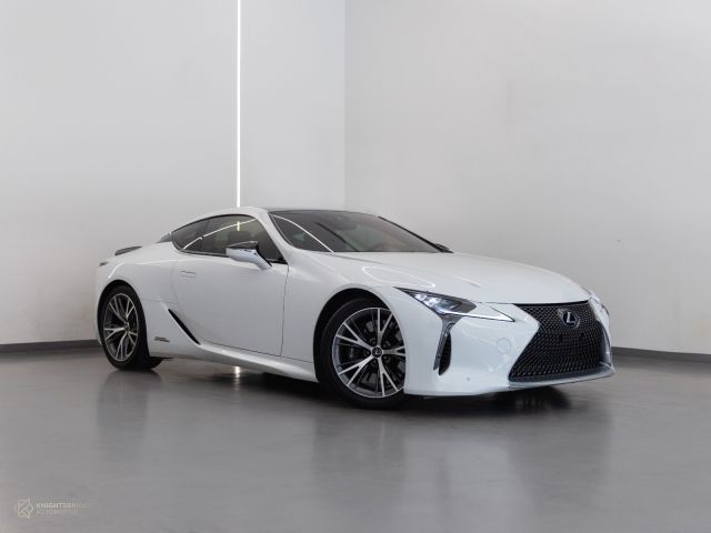 Used - Perfect Condition 2017 Lexus LC 500 h White exterior with Brown interior at Knightsbridge Automotive