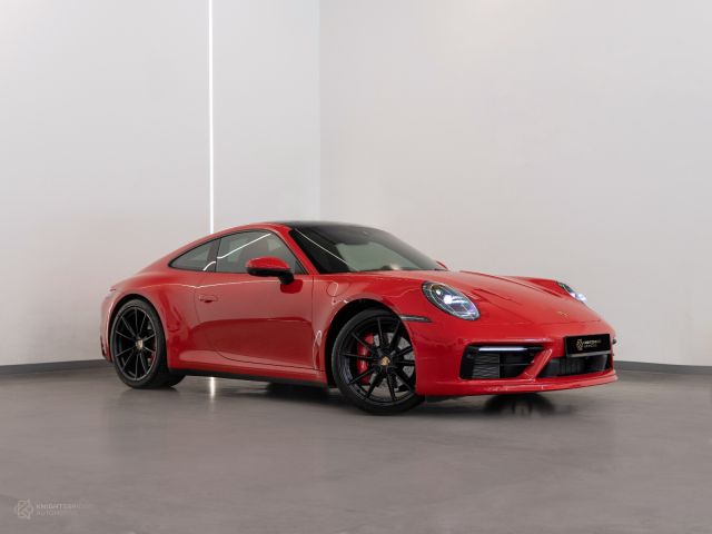 Used - Perfect Condition 2020 Porsche 911 Carrera S Red exterior with Red and Black interior at Knightsbridge Automotive