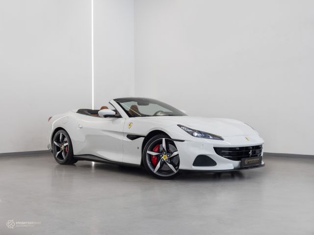 Used - Perfect Condition 2022 Ferrari Portofino M White exterior with Brown and Black interior at Knightsbridge Automotive