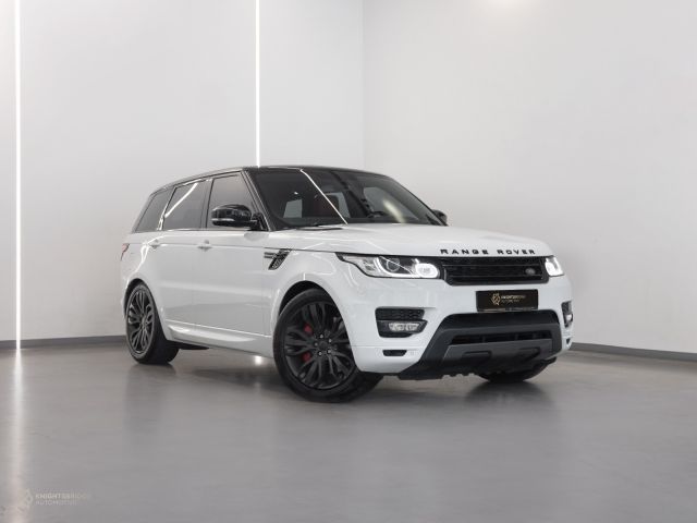 Used - Perfect Condition 2016 Range Rover Sport Supercharged White exterior with Red and Black interior at Knightsbridge Automotive