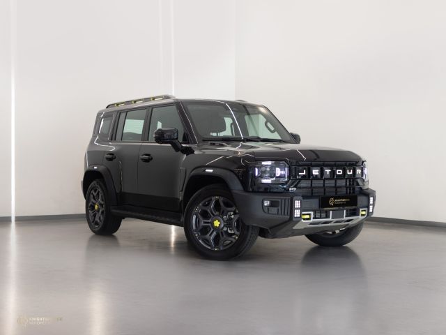 New 2026 Jetour T2 Luxury Plus Black exterior with Green and Black interior at Knightsbridge Automotive