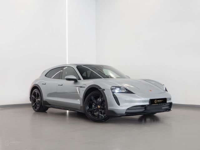 Used - Perfect Condition 2023 Porsche Taycan 4 Cross Turismo Silver exterior with Black interior at Knightsbridge Automotive