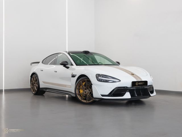 Used - Perfect Condition 2026 Xiaomi SU7 Ultra White exterior with Yellow and Black interior at Knightsbridge Automotive