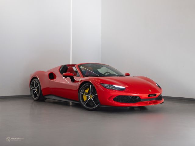 Used - Perfect Condition 2025 Ferrari 296 GTS Red exterior with Red and Black interior at Knightsbridge Automotive