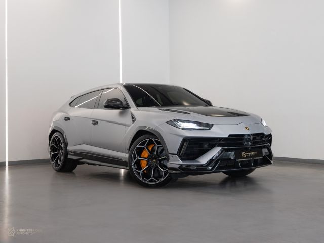 Used - Perfect Condition 2024 Lamborghini Urus Performante Silver exterior with Orange and Black interior at Knightsbridge Automotive