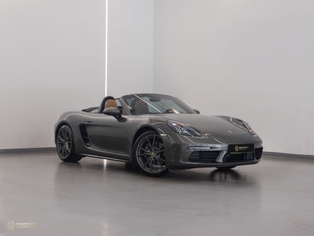 Used - Perfect Condition 2024 Porsche Boxster 718 Green exterior with Brown and Black interior at Knightsbridge Automotive
